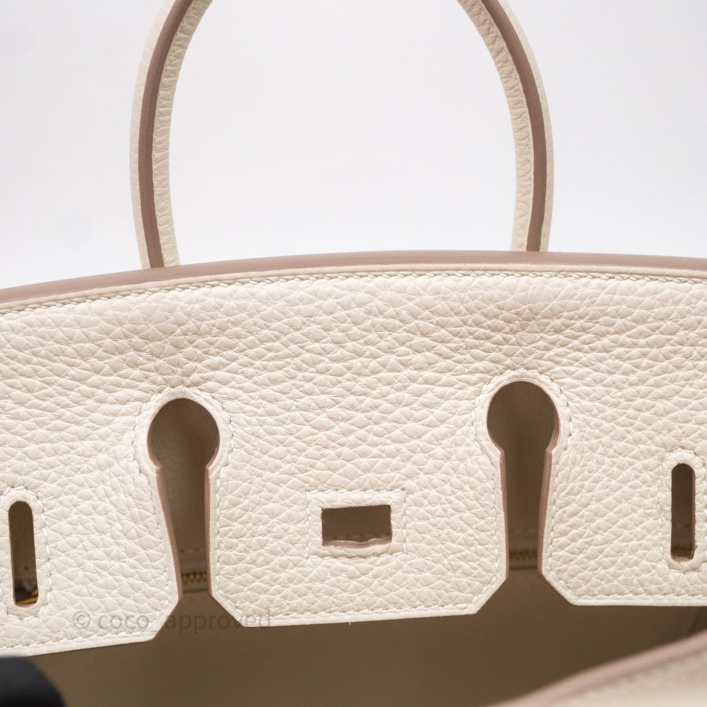 Hermès Birkin 25 Craie 10 Togo Gold Hardware