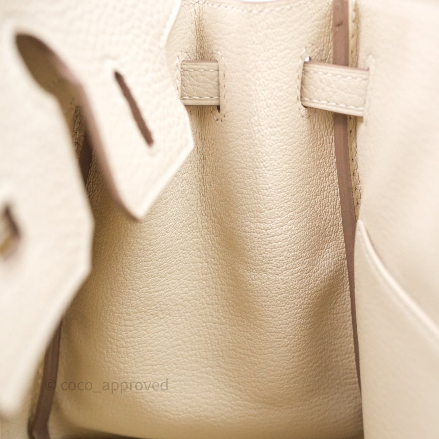 Hermès Birkin 25 Craie 10 Togo Gold Hardware
