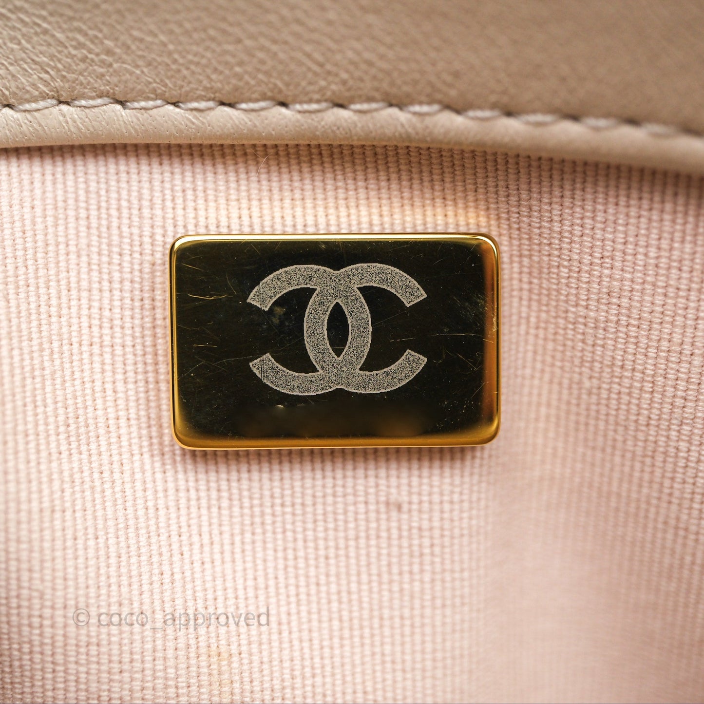 Chanel Funky Town Flap Beige Aged Gold Hardware