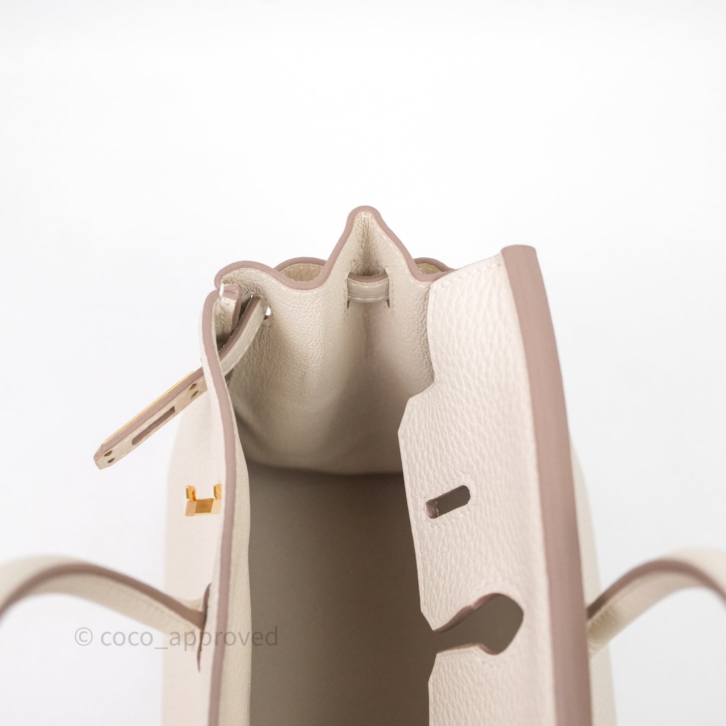 Hermès Birkin 25 Craie 10 Togo Gold Hardware