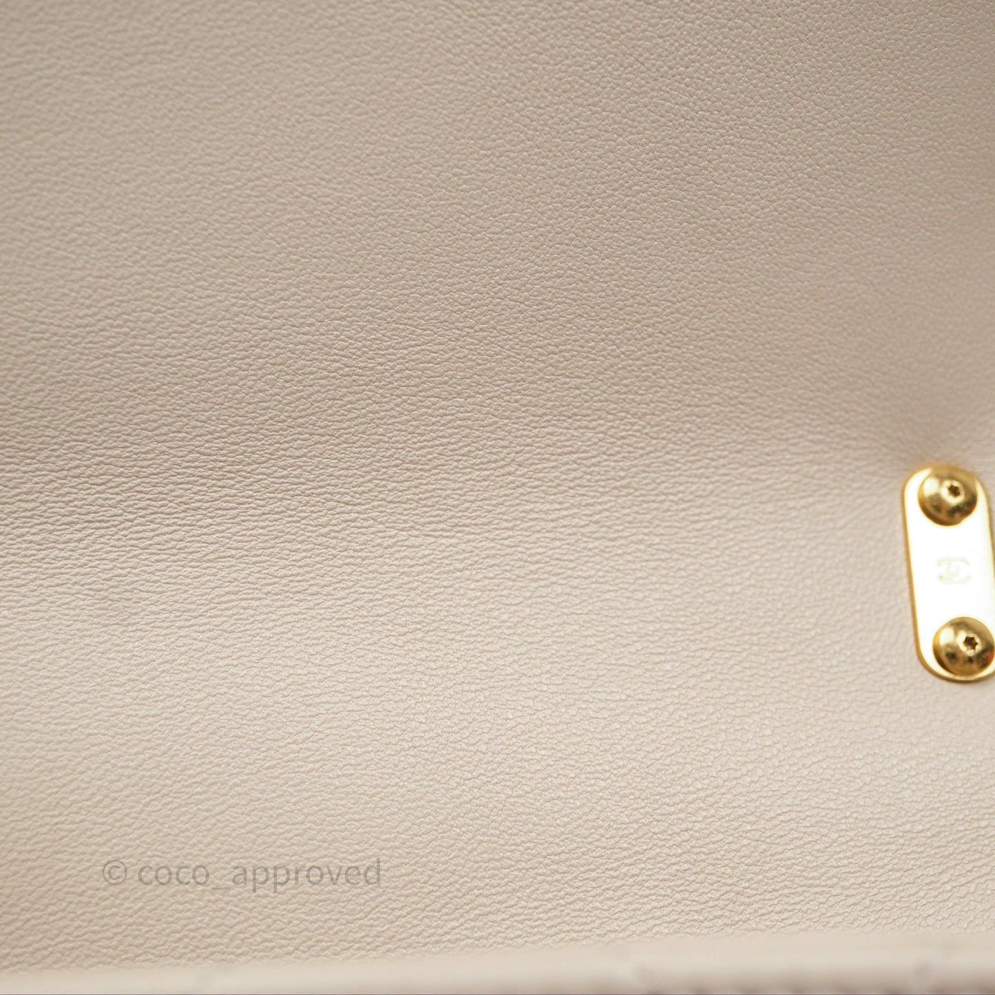 Chanel Funky Town Flap Beige Aged Gold Hardware