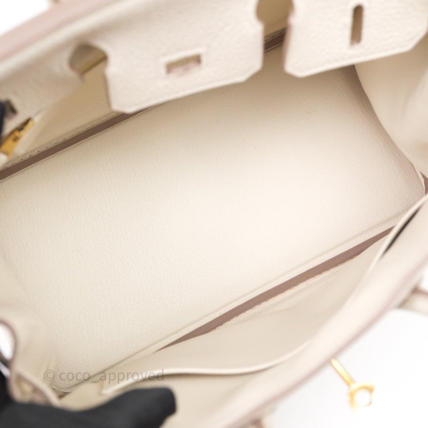 Hermès Birkin 25 Craie 10 Togo Gold Hardware