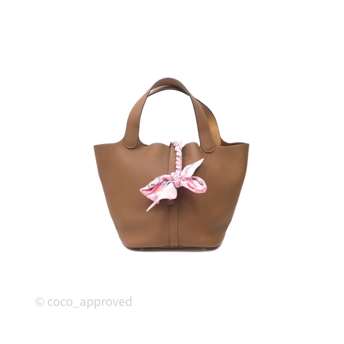 Hermès Picotin Lock 22 Alezan 3G Clemence Palladium Hardware