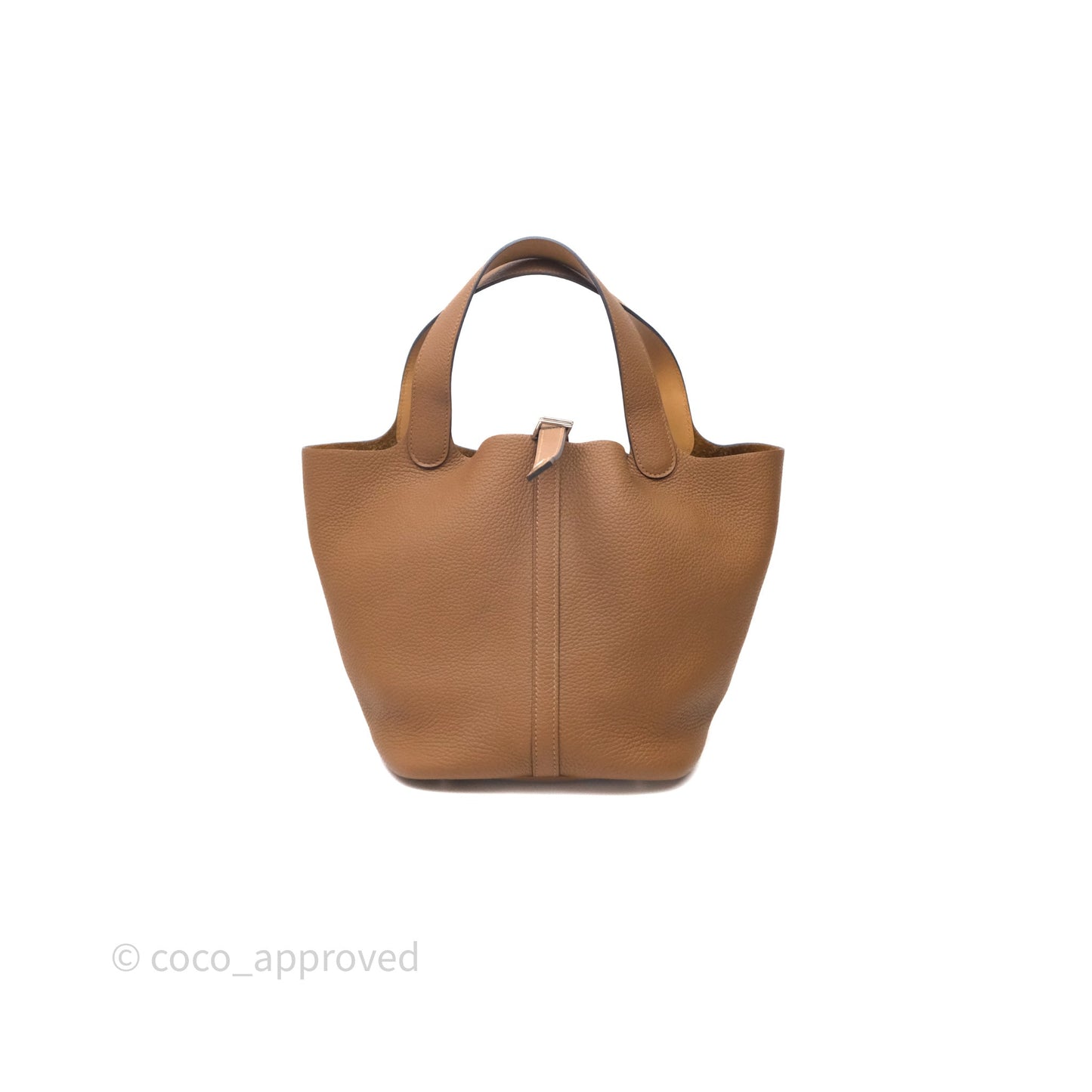 Hermès Picotin Lock 22 Alezan 3G Clemence Palladium Hardware