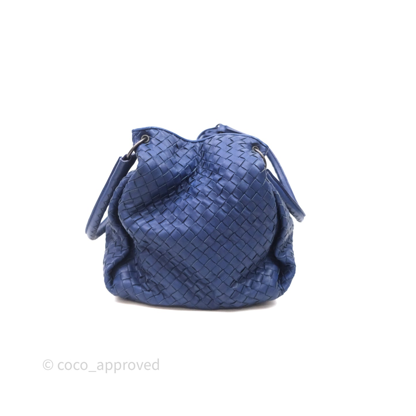 Bottega Veneta Intrecciato Tote Bag Blue