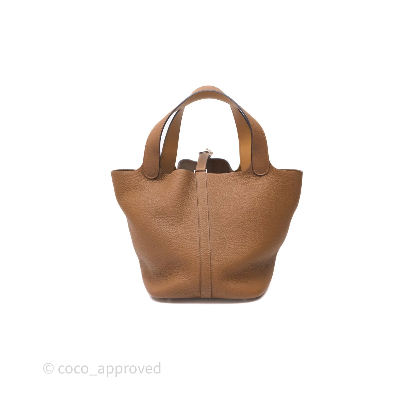 Hermès Picotin Lock 22 Alezan 3G Clemence Palladium Hardware