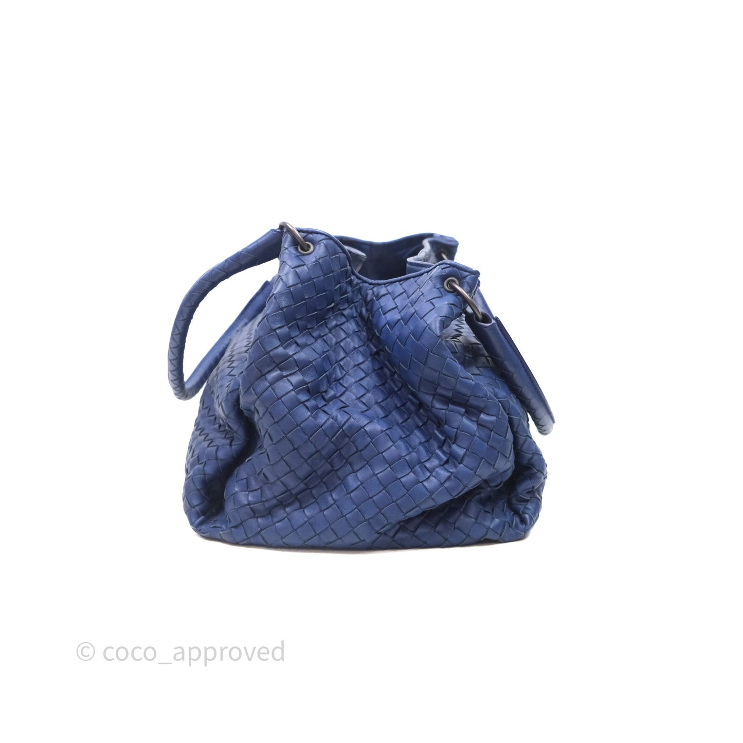 Bottega Veneta Intrecciato Tote Bag Blue