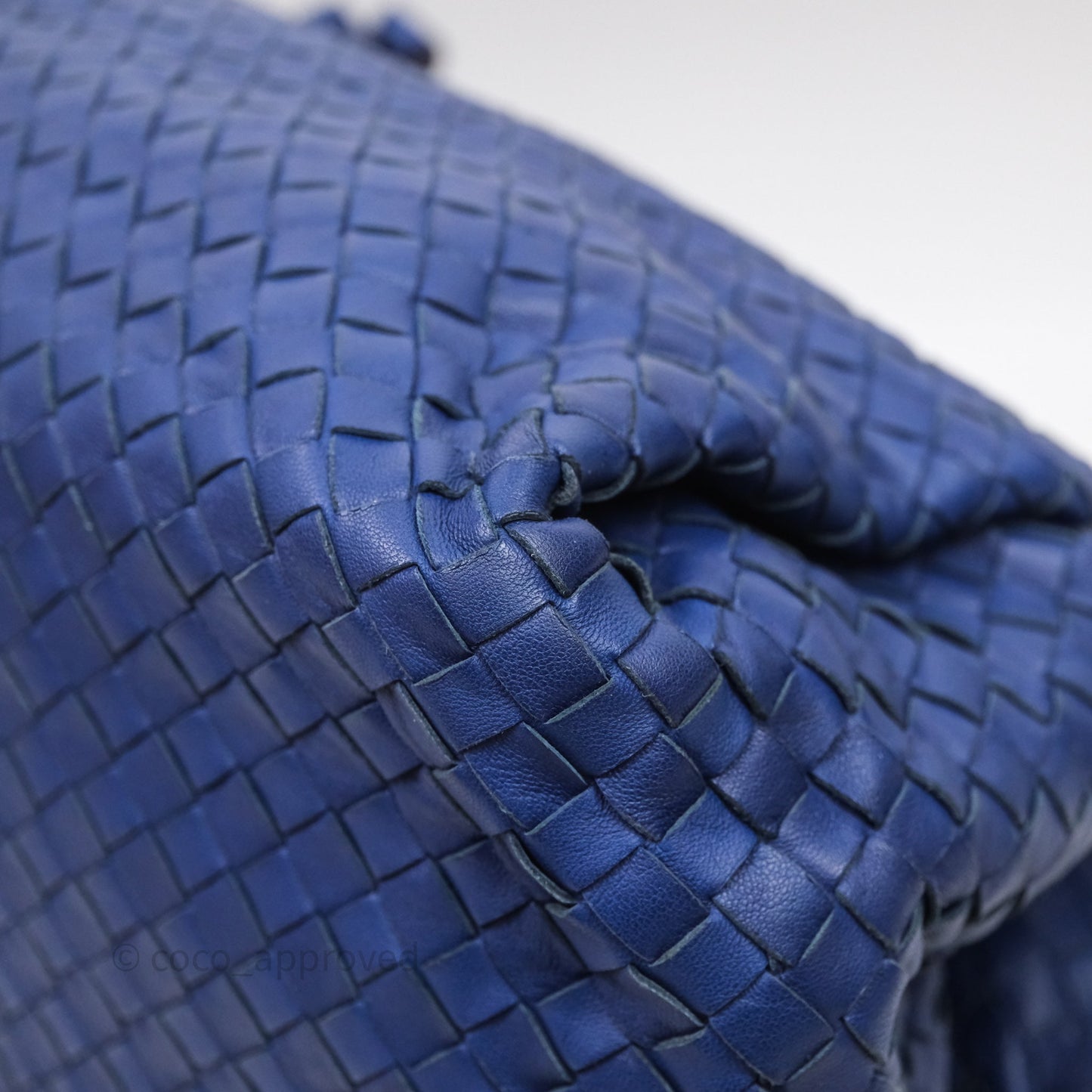 Bottega Veneta Intrecciato Tote Bag Blue