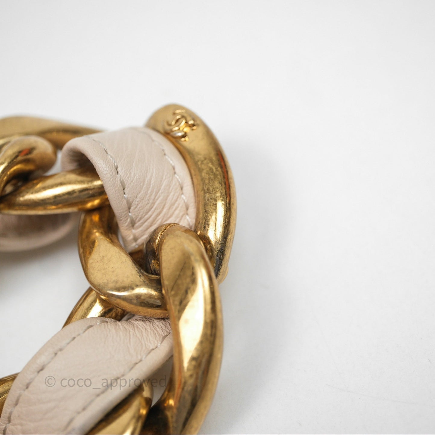 Chanel Funky Town Flap Beige Aged Gold Hardware