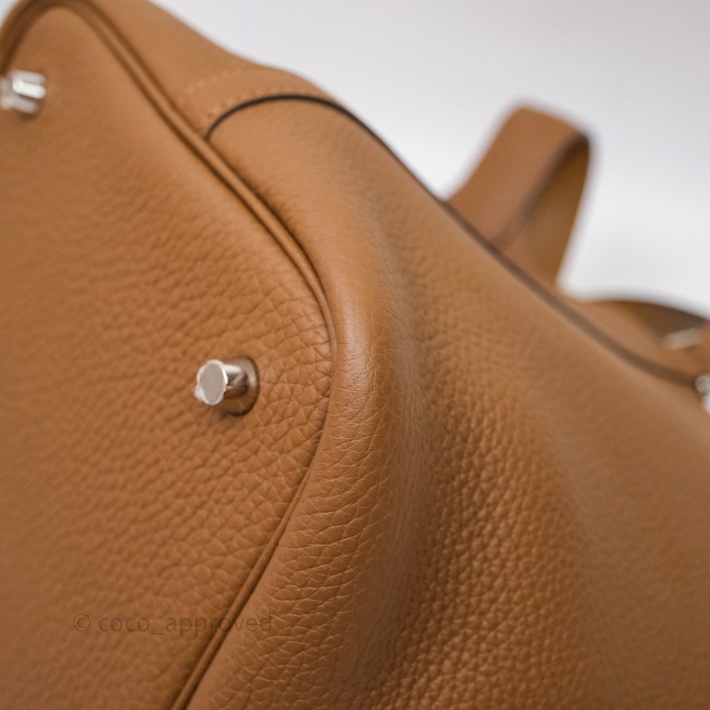 Hermès Picotin Lock 22 Alezan 3G Clemence Palladium Hardware