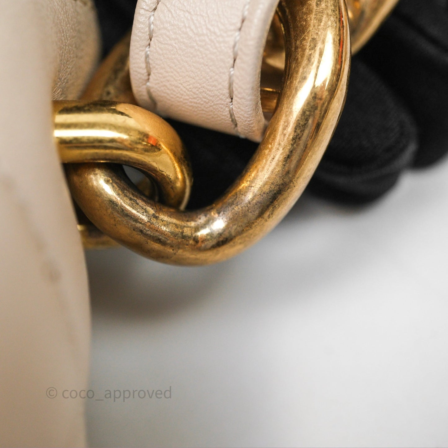 Chanel Funky Town Flap Beige Aged Gold Hardware