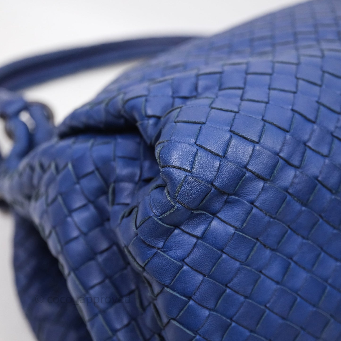 Bottega Veneta Intrecciato Tote Bag Blue