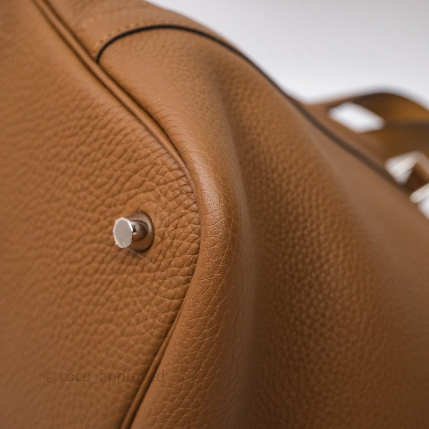 Hermès Picotin Lock 22 Alezan 3G Clemence Palladium Hardware