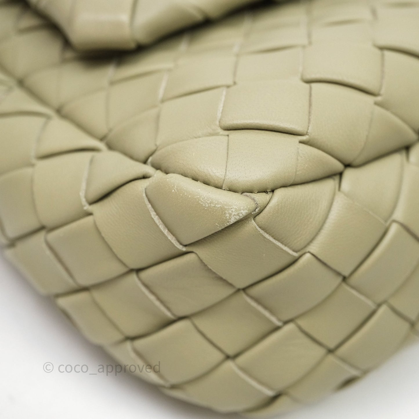 Bottega Veneta Mini Vertical Cobble Crossbody Bag Sage
