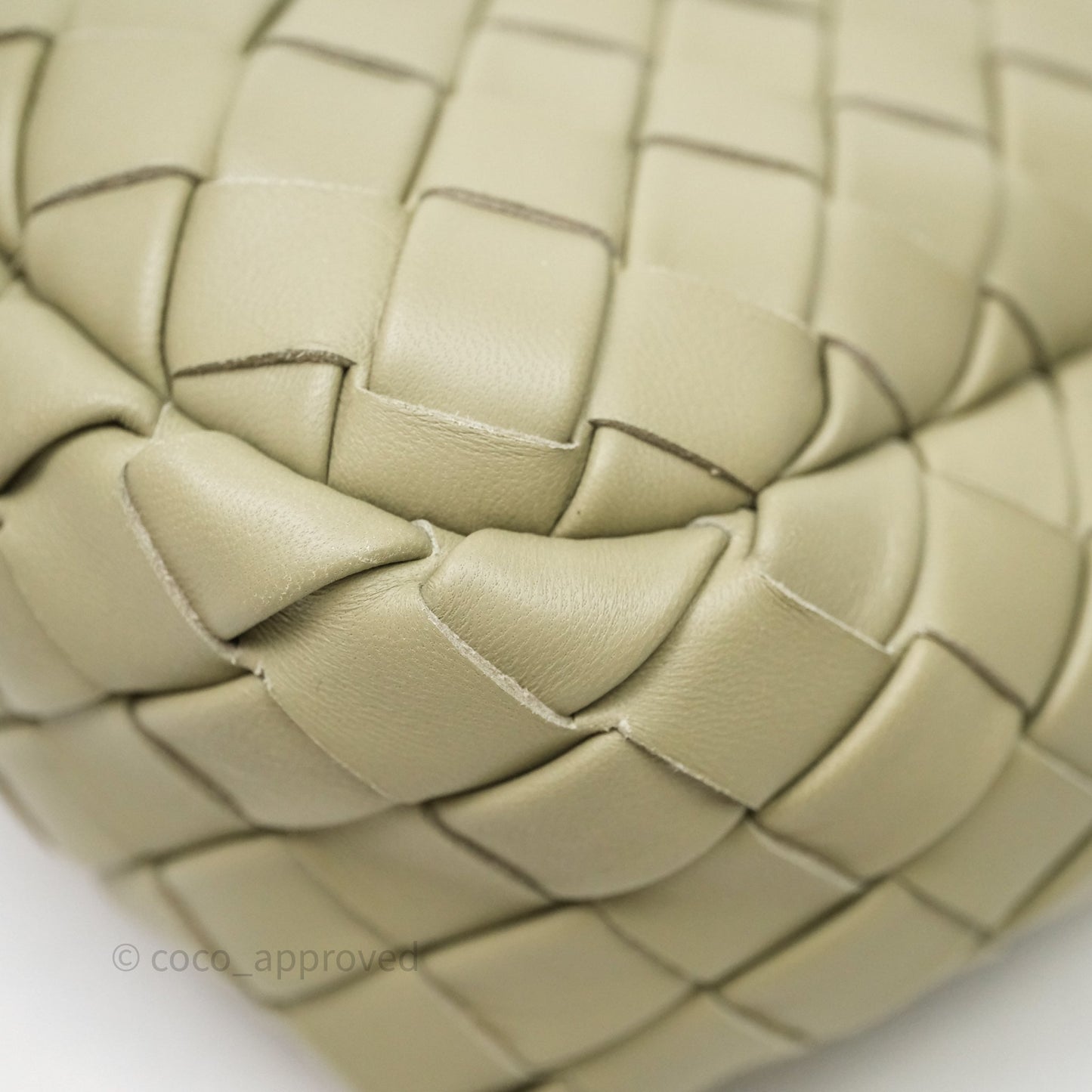 Bottega Veneta Mini Vertical Cobble Crossbody Bag Sage
