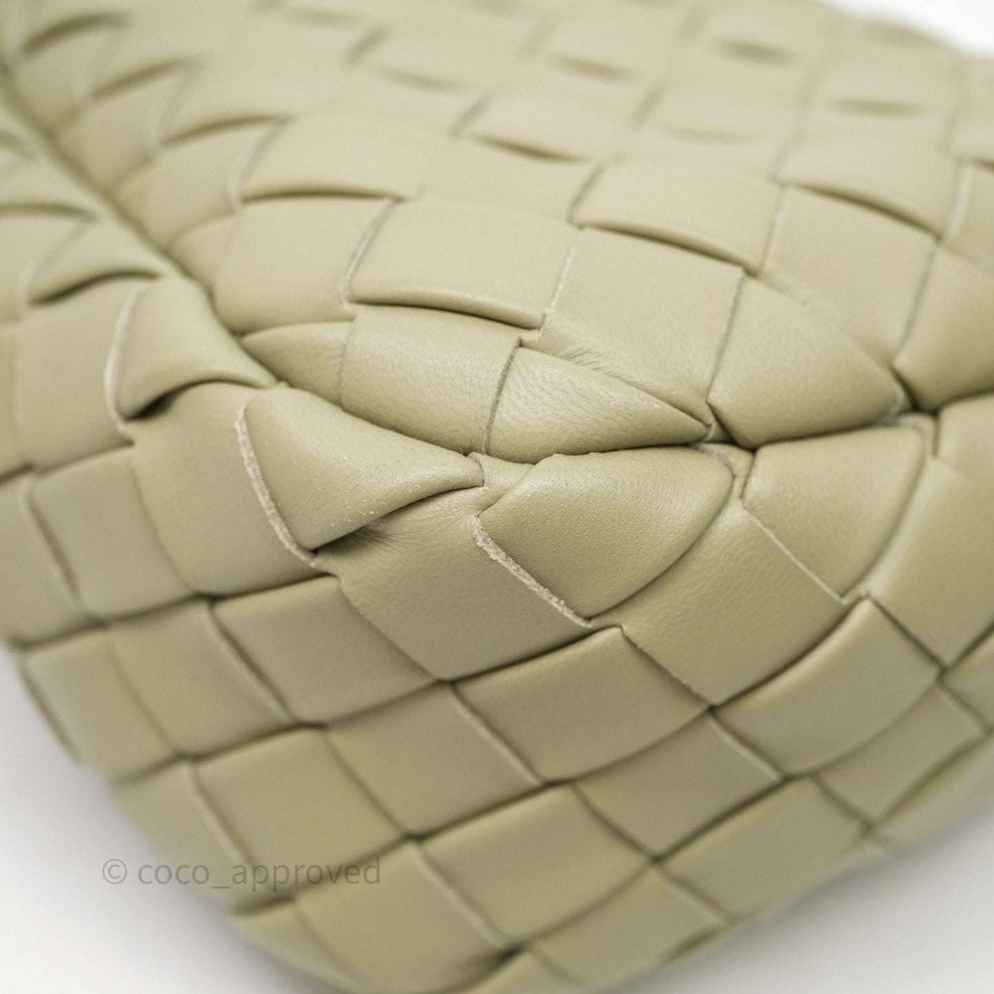 Bottega Veneta Mini Vertical Cobble Crossbody Bag Sage