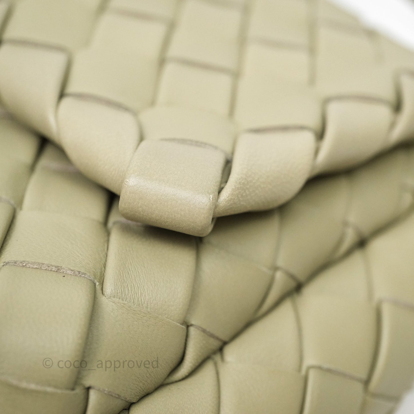 Bottega Veneta Mini Vertical Cobble Crossbody Bag Sage