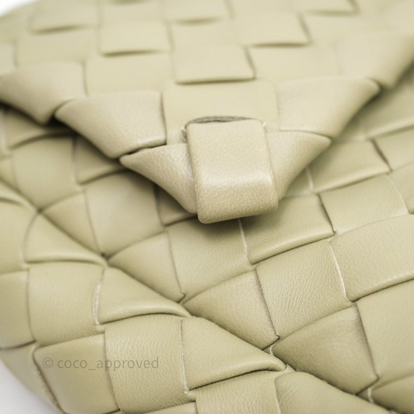 Bottega Veneta Mini Vertical Cobble Crossbody Bag Sage
