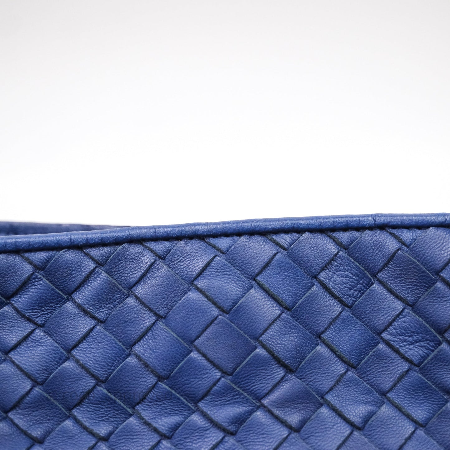 Bottega Veneta Intrecciato Tote Bag Blue