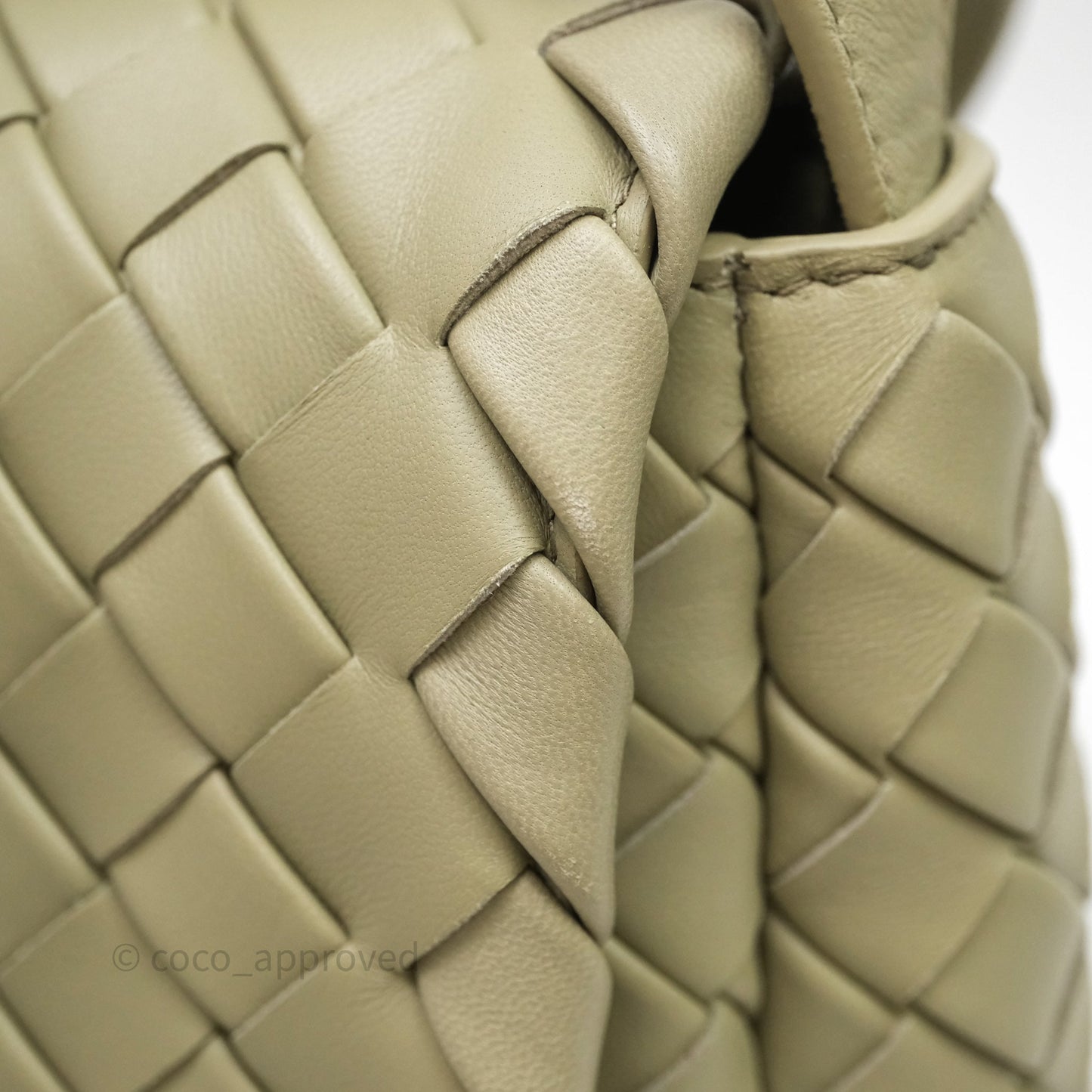 Bottega Veneta Mini Vertical Cobble Crossbody Bag Sage