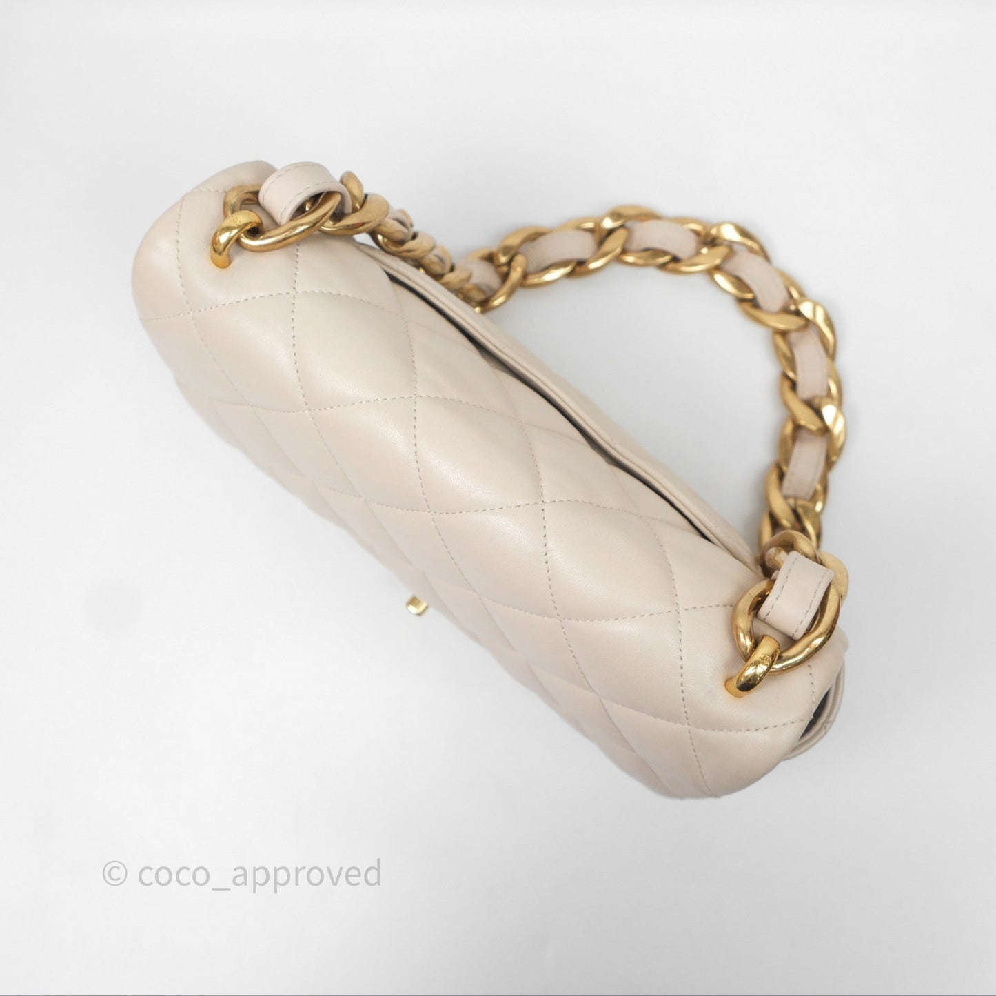 Chanel Funky Town Flap Beige Aged Gold Hardware