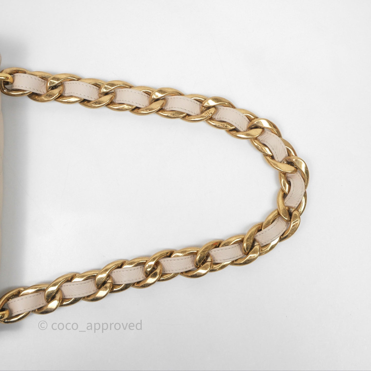 Chanel Funky Town Flap Beige Aged Gold Hardware