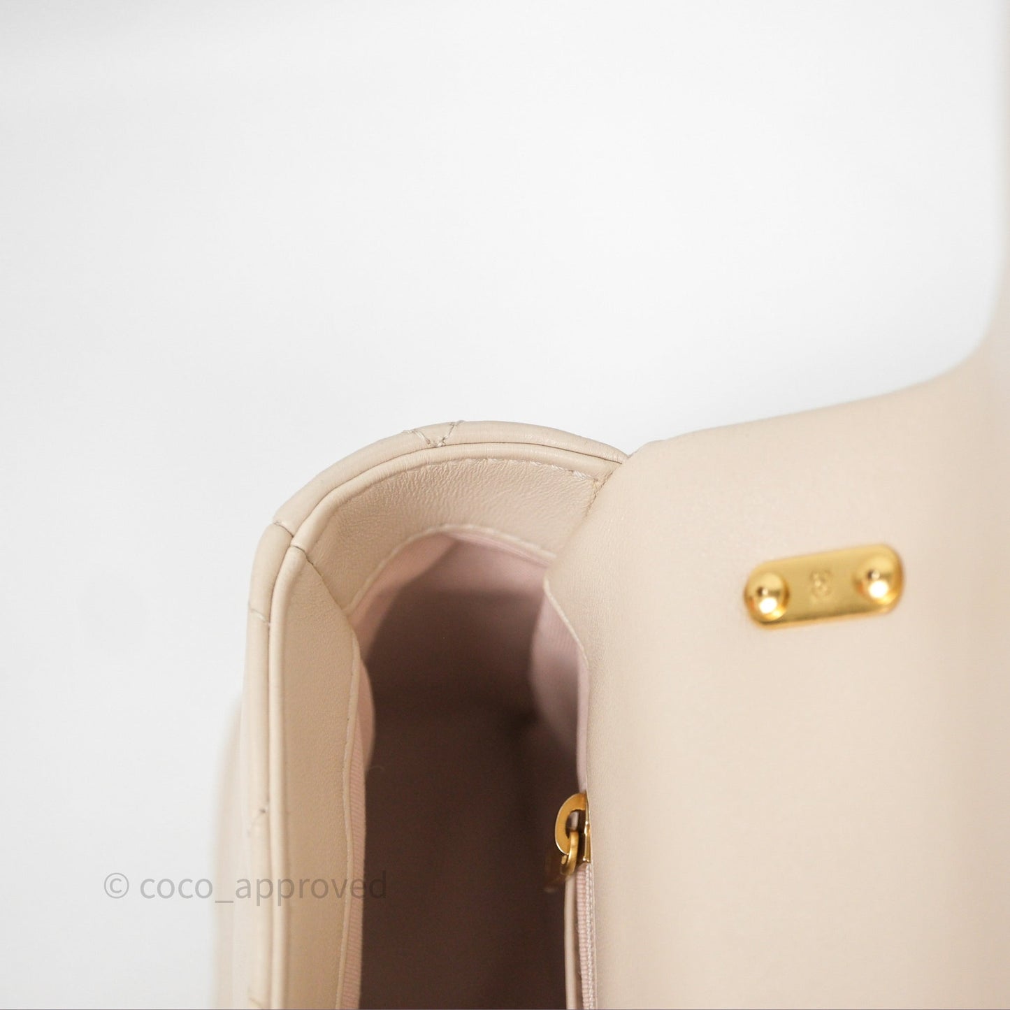 Chanel Funky Town Flap Beige Aged Gold Hardware