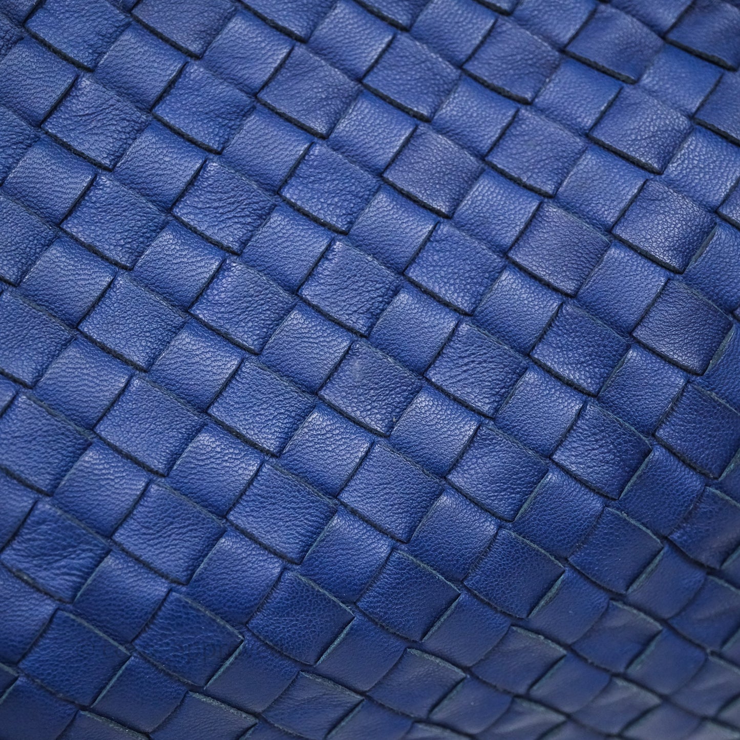 Bottega Veneta Intrecciato Tote Bag Blue