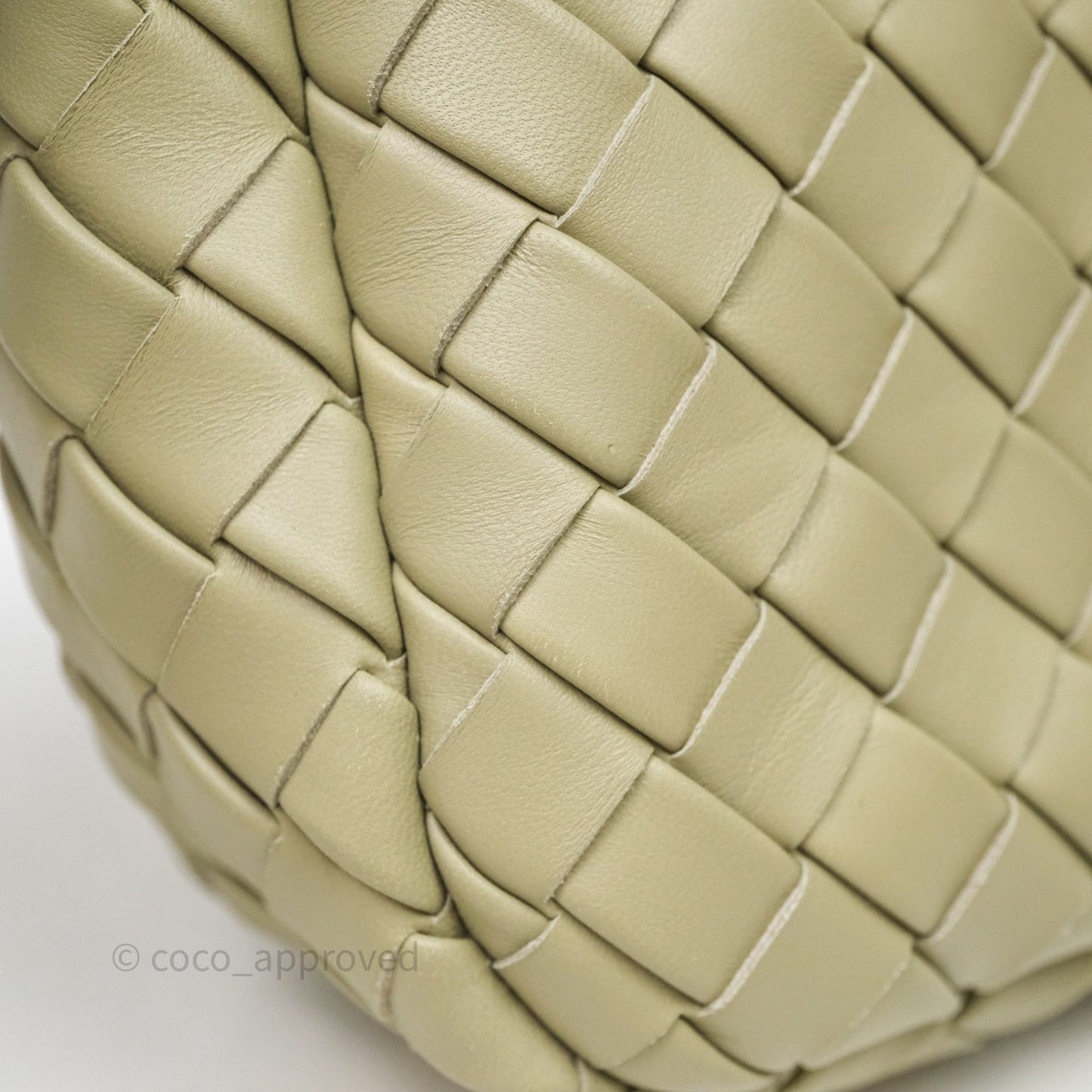 Bottega Veneta Mini Vertical Cobble Crossbody Bag Sage