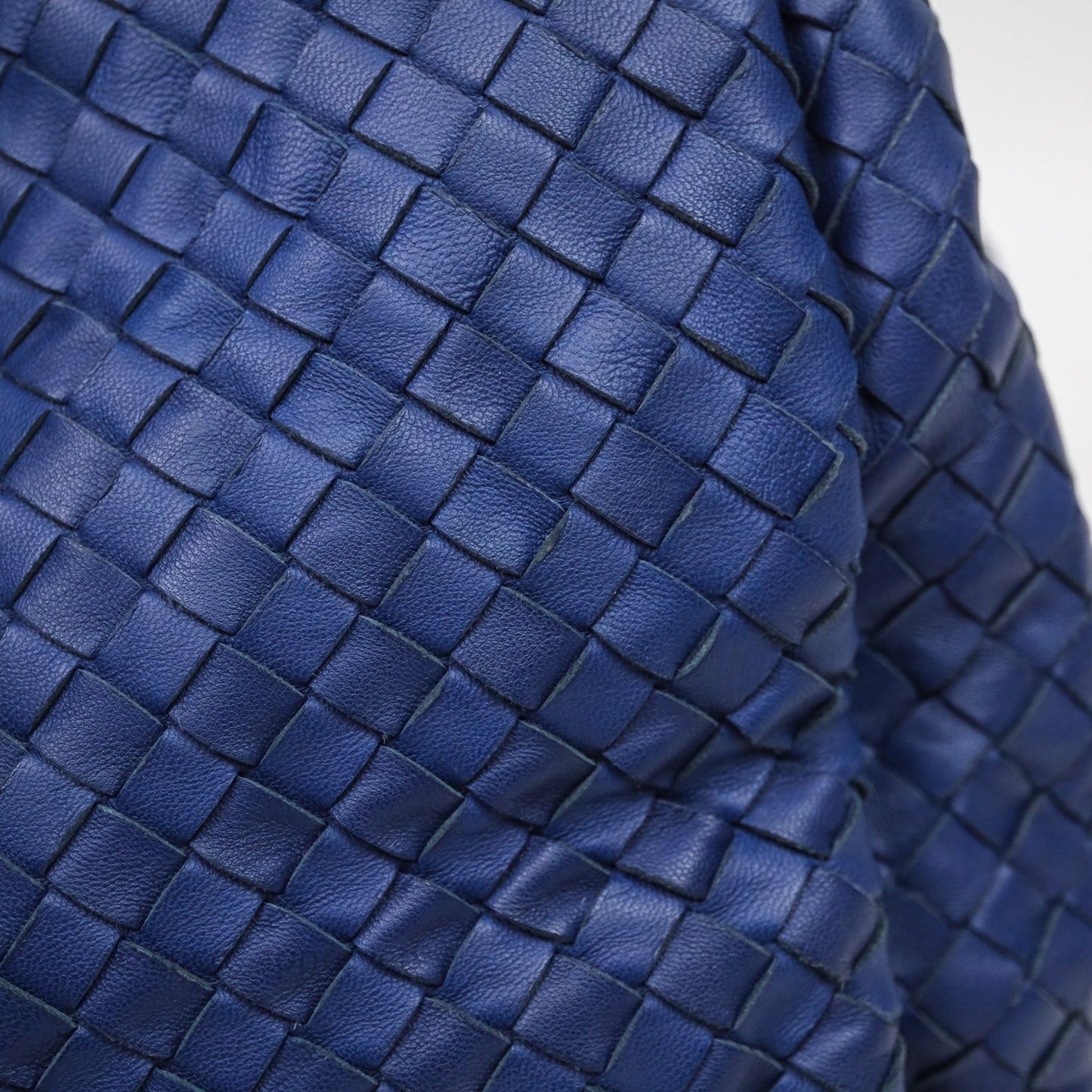 Bottega Veneta Intrecciato Tote Bag Blue