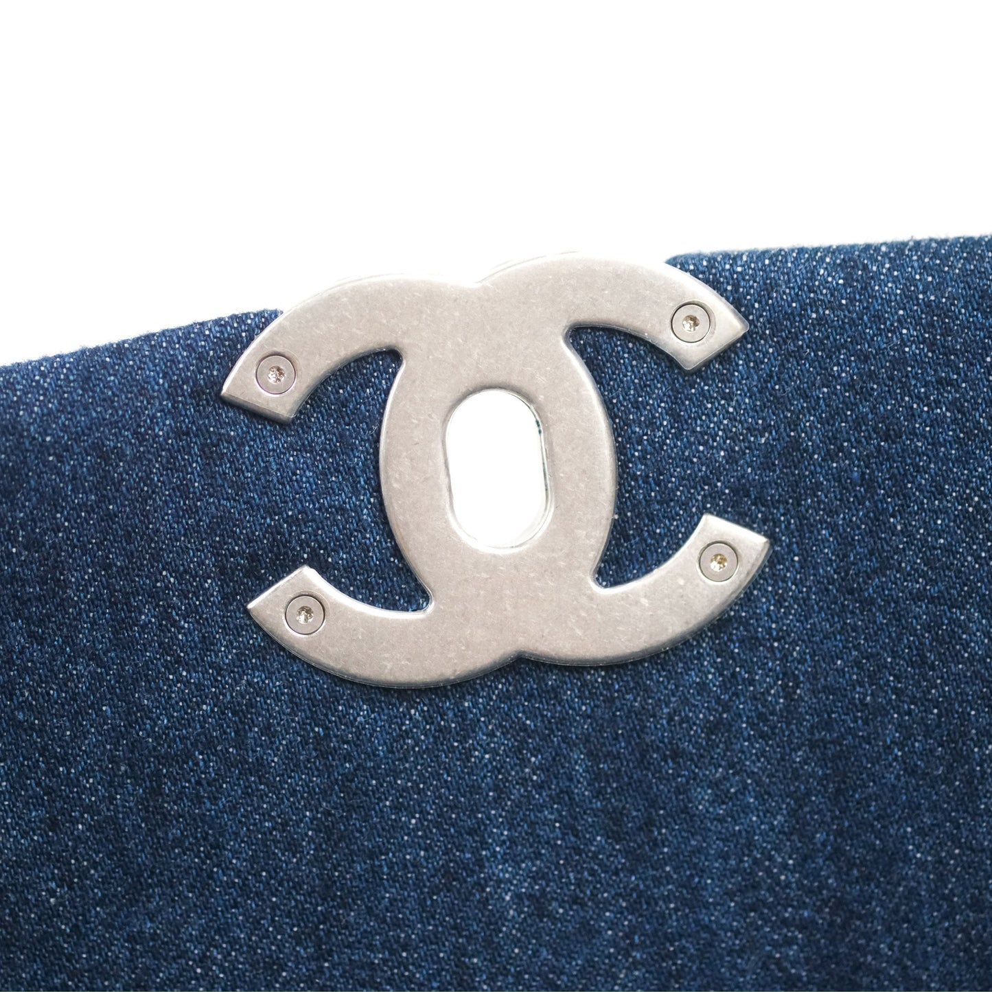 Chanel 19 Small Denim Fabric Mixed Hardware 22P