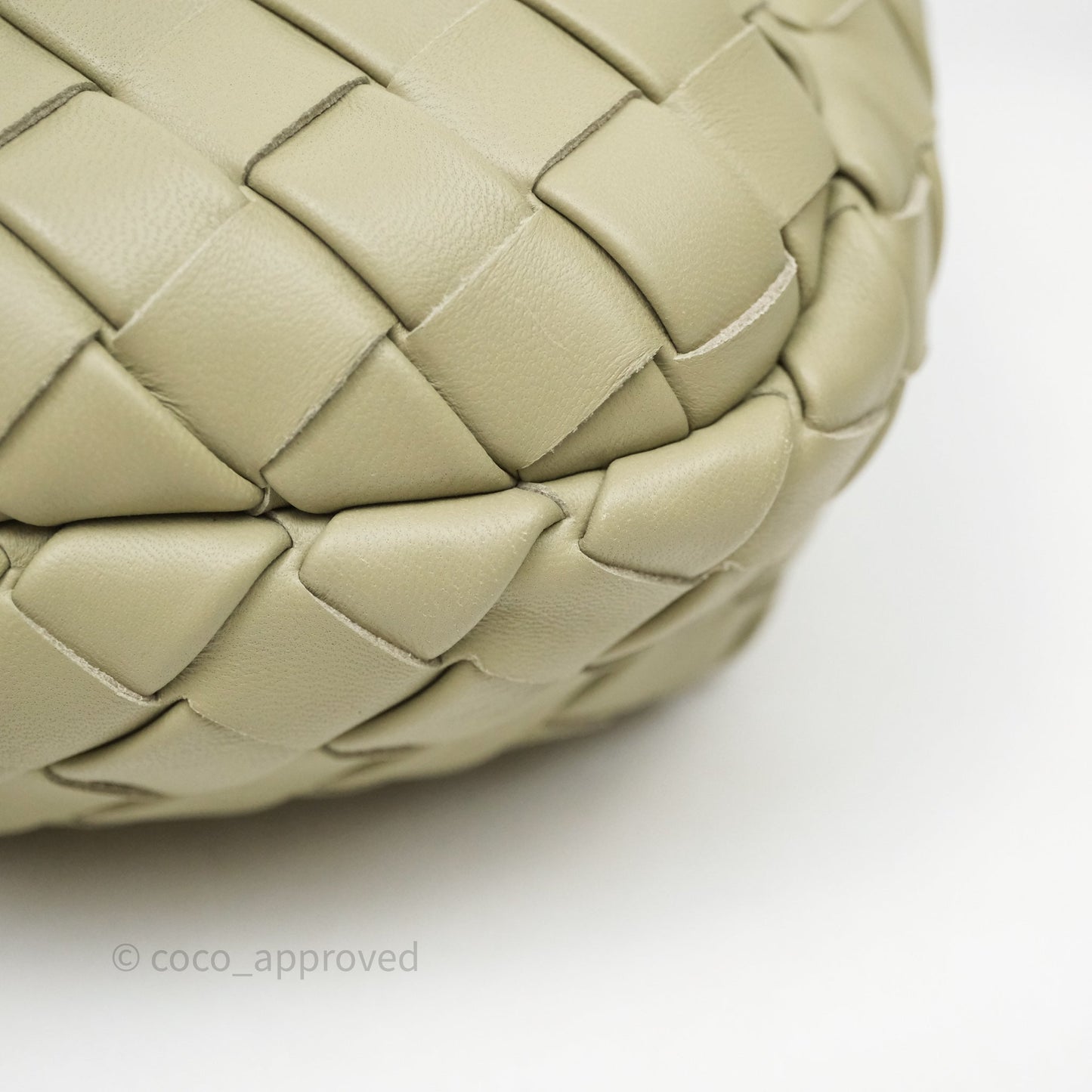 Bottega Veneta Mini Vertical Cobble Crossbody Bag Sage