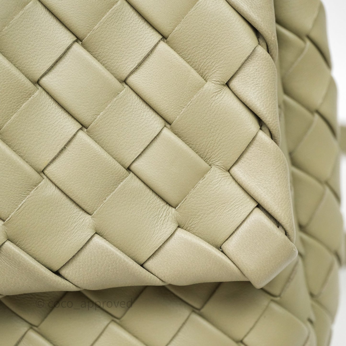 Bottega Veneta Mini Vertical Cobble Crossbody Bag Sage