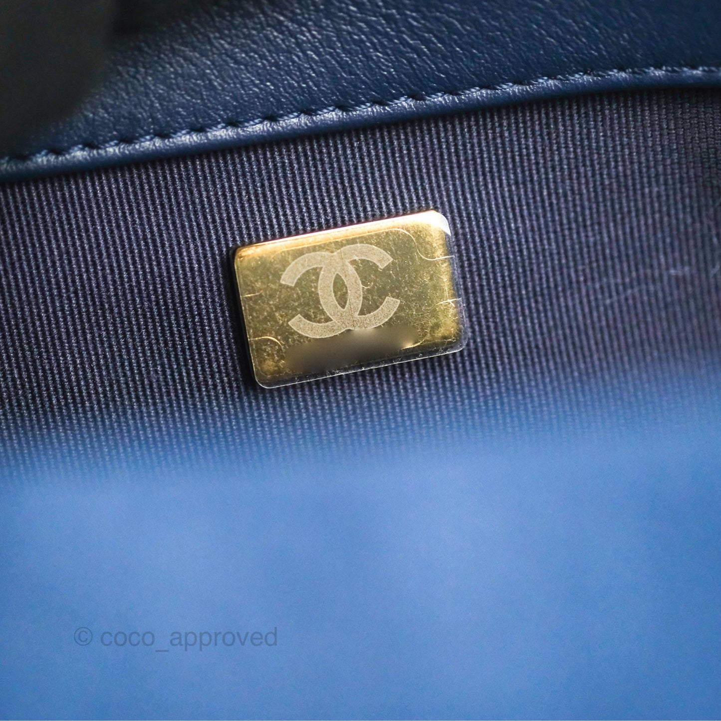 Chanel 19 Small Denim Fabric Mixed Hardware 22P