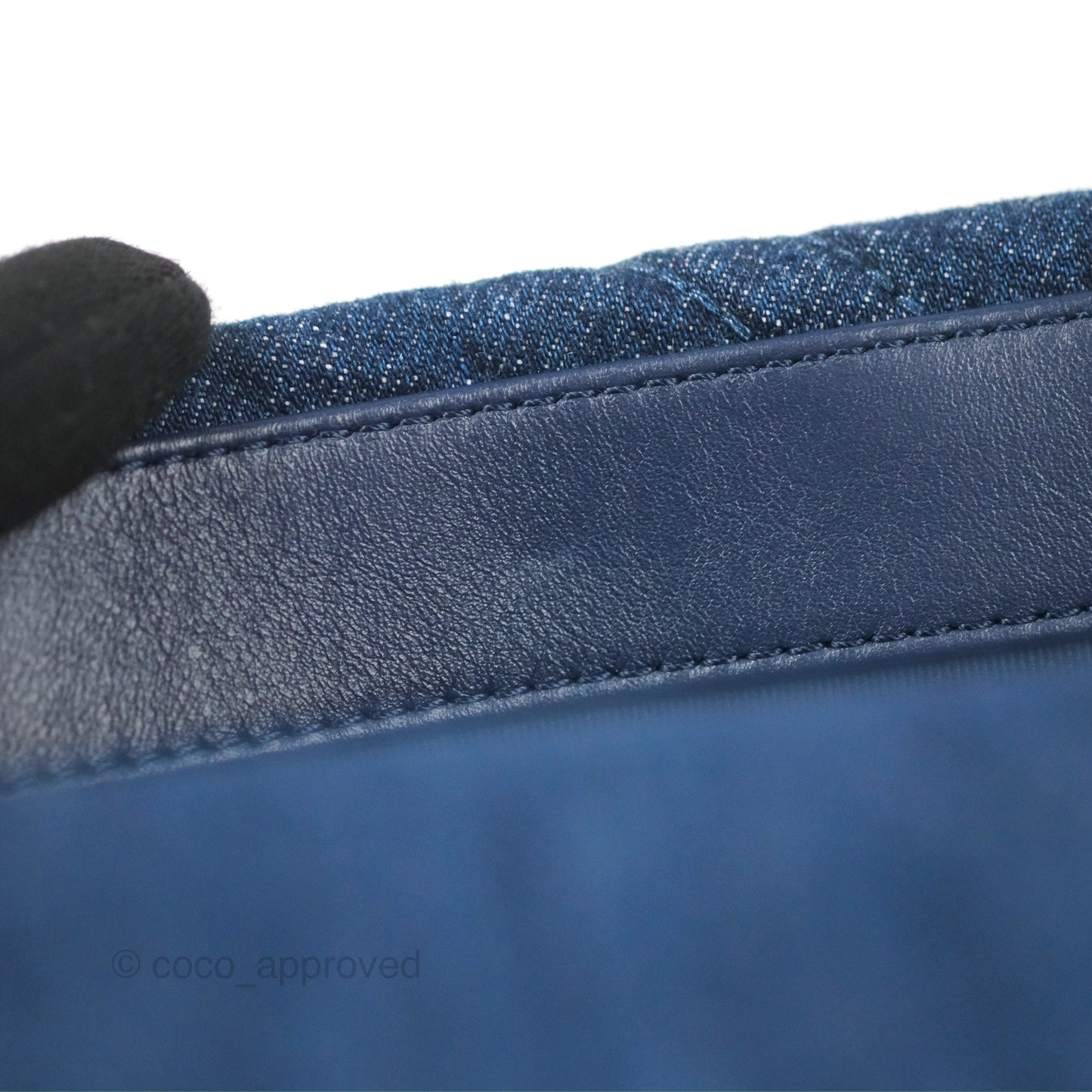 Chanel 19 Small Denim Fabric Mixed Hardware 22P