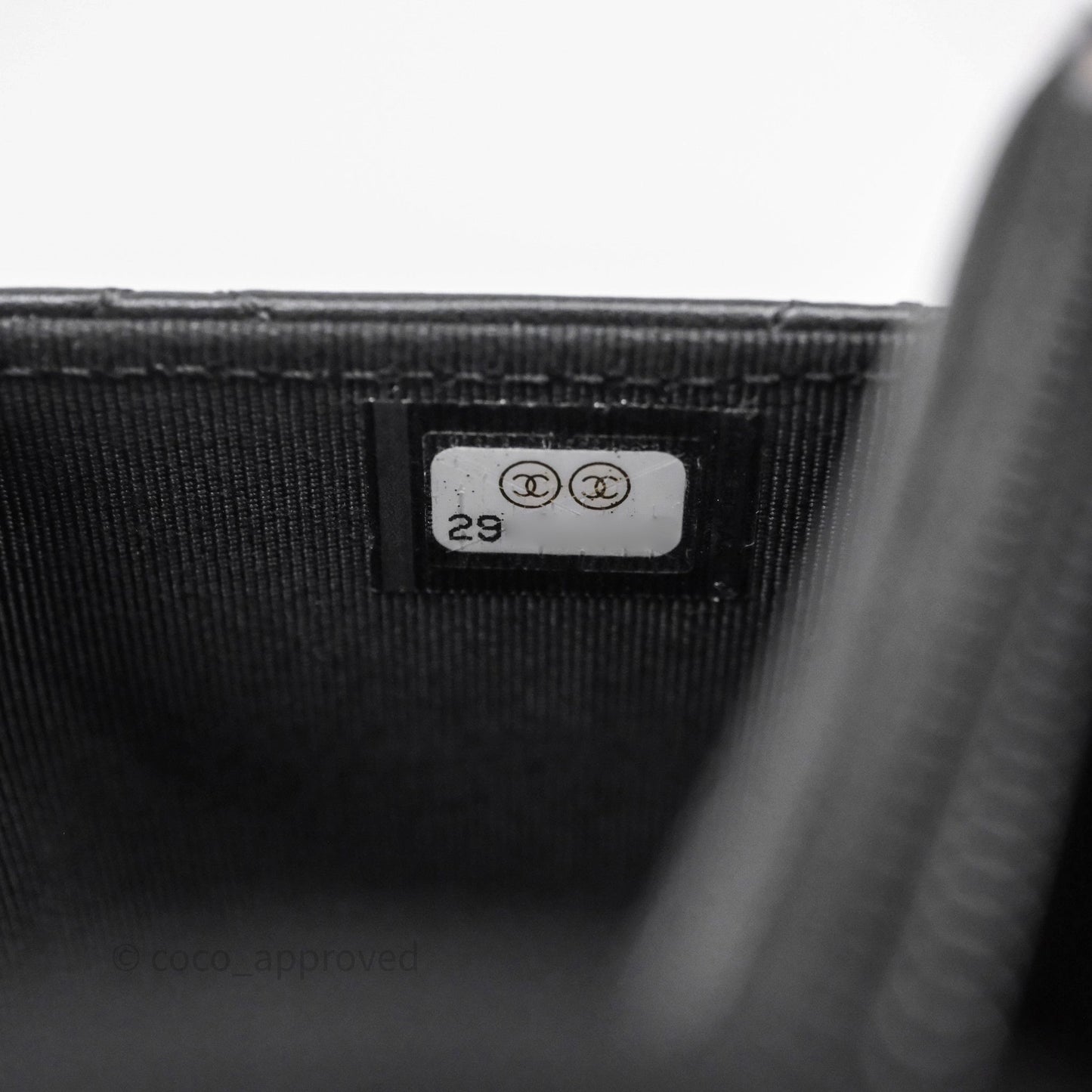 Chanel Quilted WOC Black Lambskin Silver Hardware