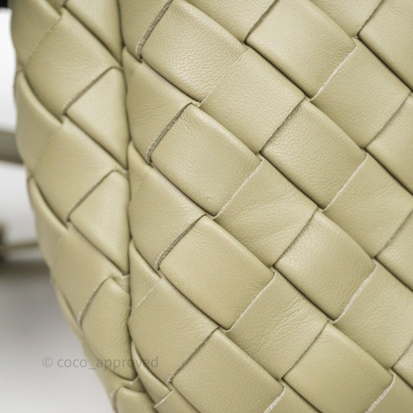 Bottega Veneta Mini Vertical Cobble Crossbody Bag Sage
