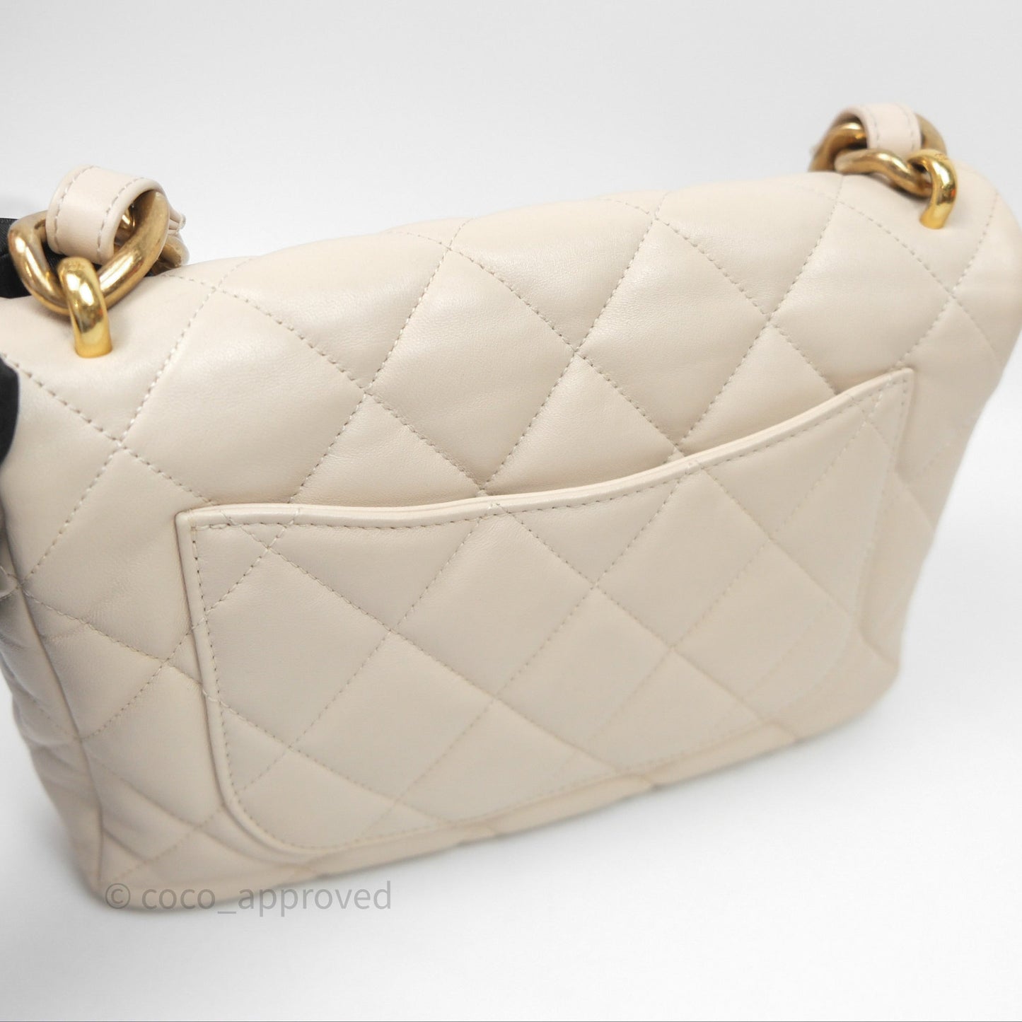 Chanel Funky Town Flap Beige Aged Gold Hardware