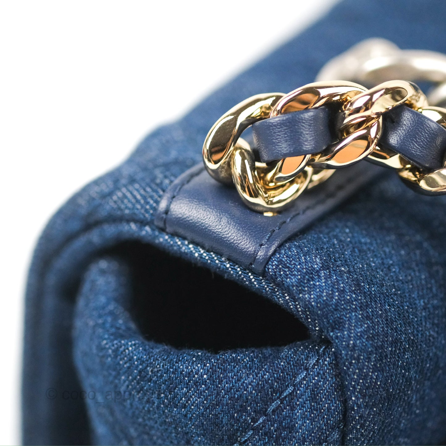 Chanel 19 Small Denim Fabric Mixed Hardware 22P