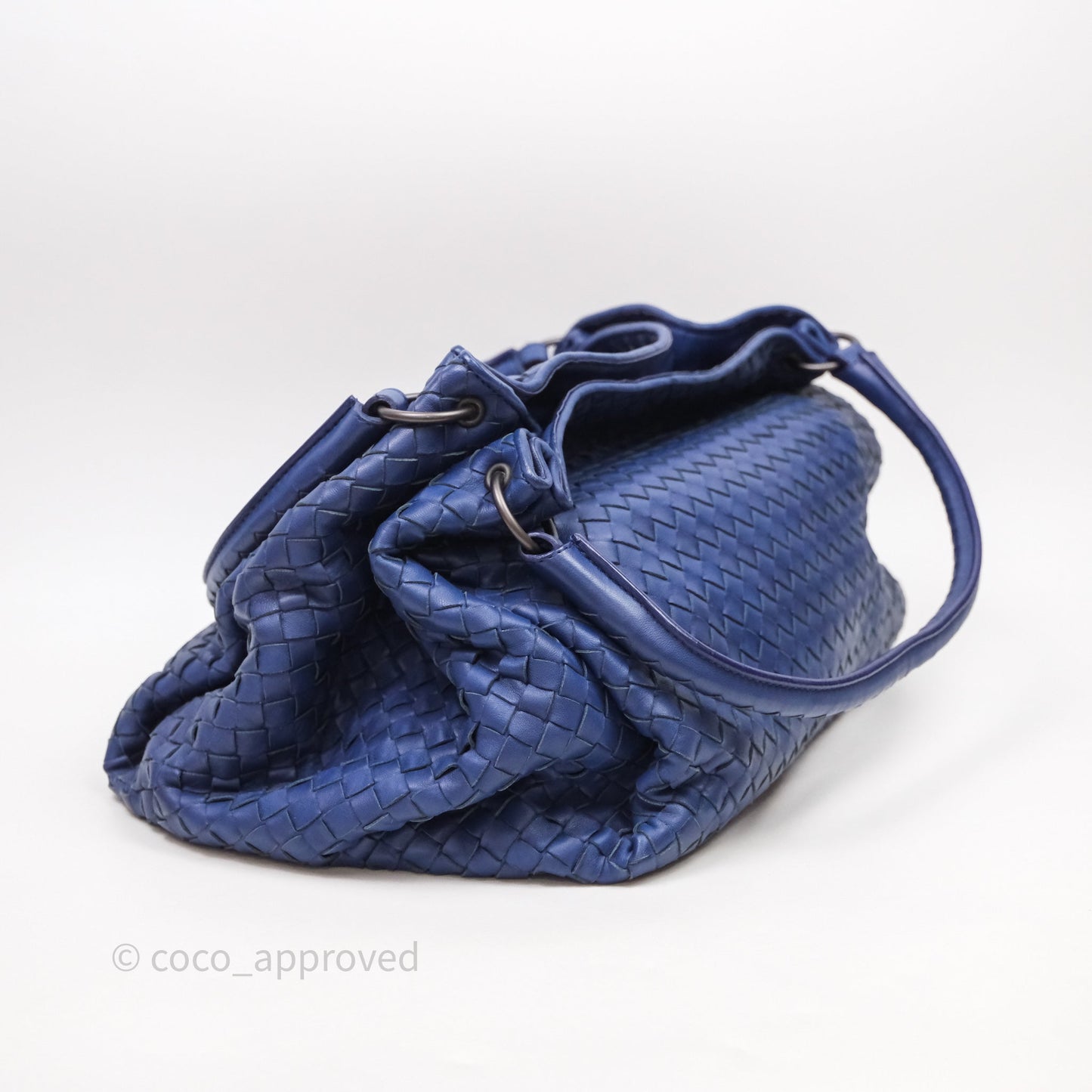 Bottega Veneta Intrecciato Tote Bag Blue