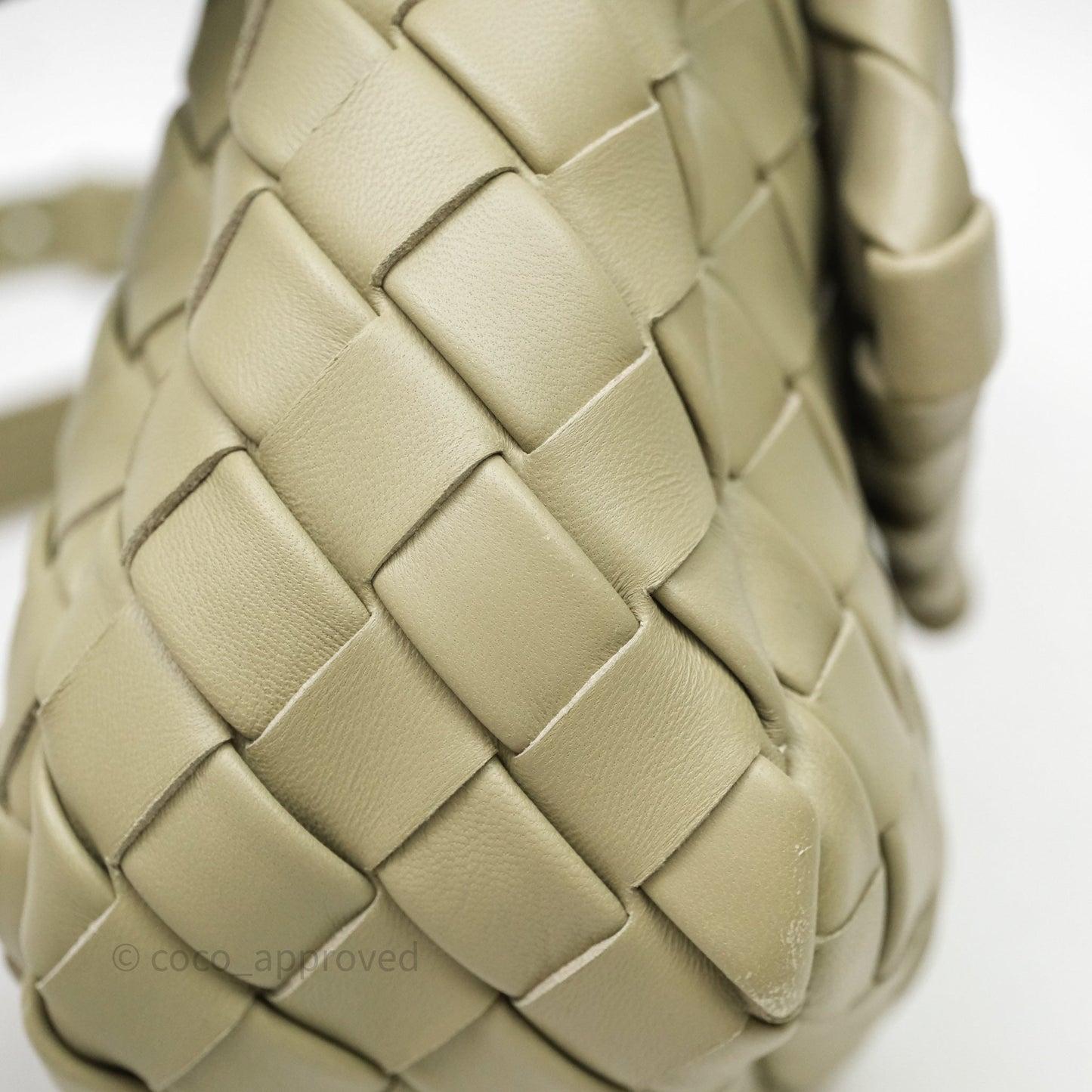 Bottega Veneta Mini Vertical Cobble Crossbody Bag Sage