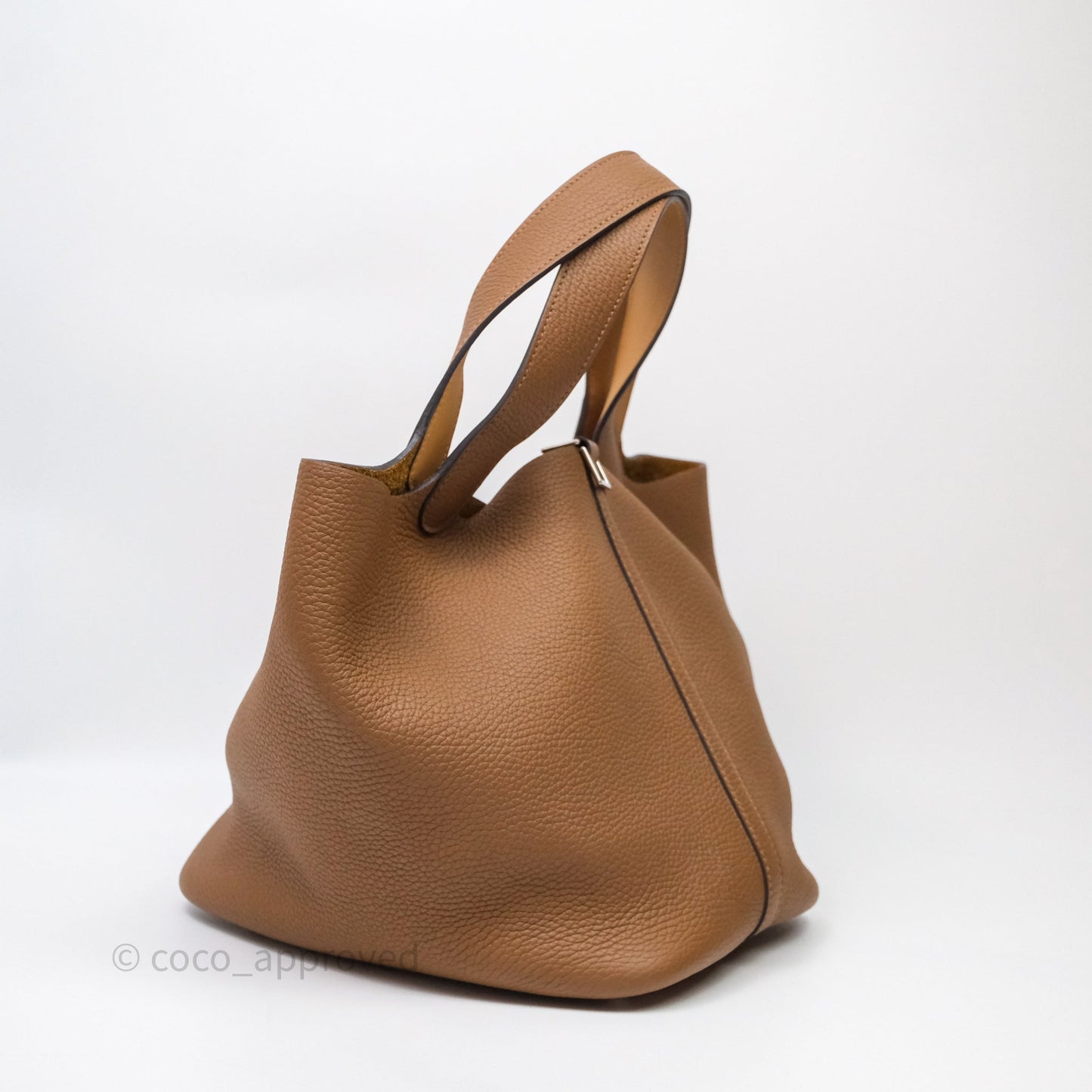 Hermès Picotin Lock 22 Alezan 3G Clemence Palladium Hardware