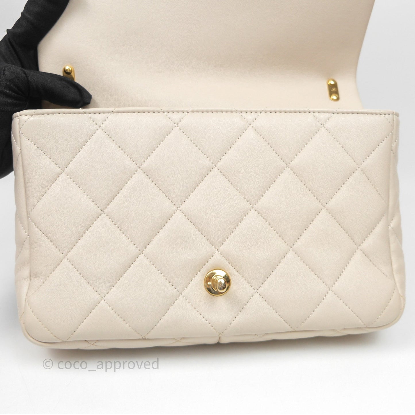 Chanel Funky Town Flap Beige Aged Gold Hardware
