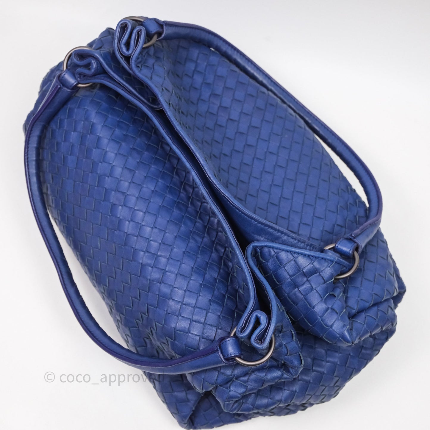 Bottega Veneta Intrecciato Tote Bag Blue