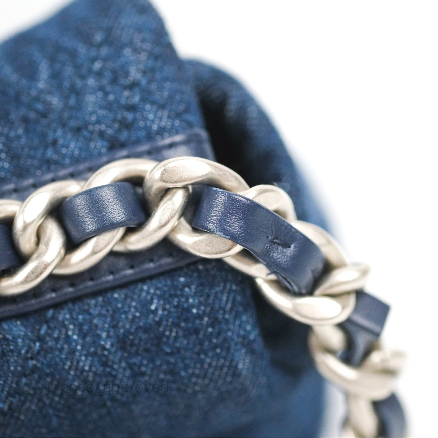 Chanel 19 Small Denim Fabric Mixed Hardware 22P