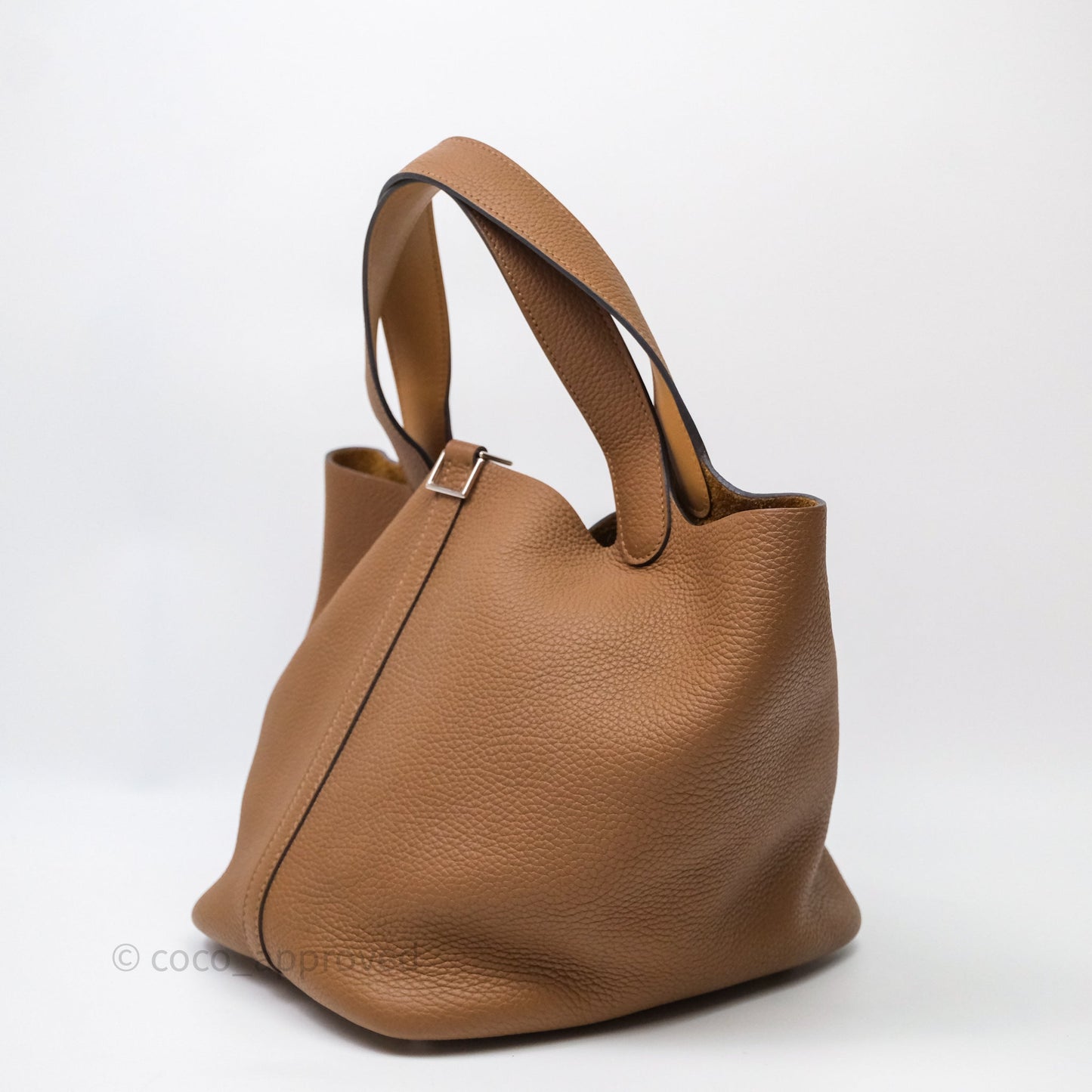 Hermès Picotin Lock 22 Alezan 3G Clemence Palladium Hardware
