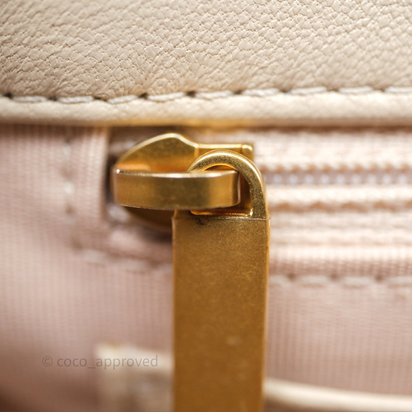 Chanel Funky Town Flap Beige Aged Gold Hardware