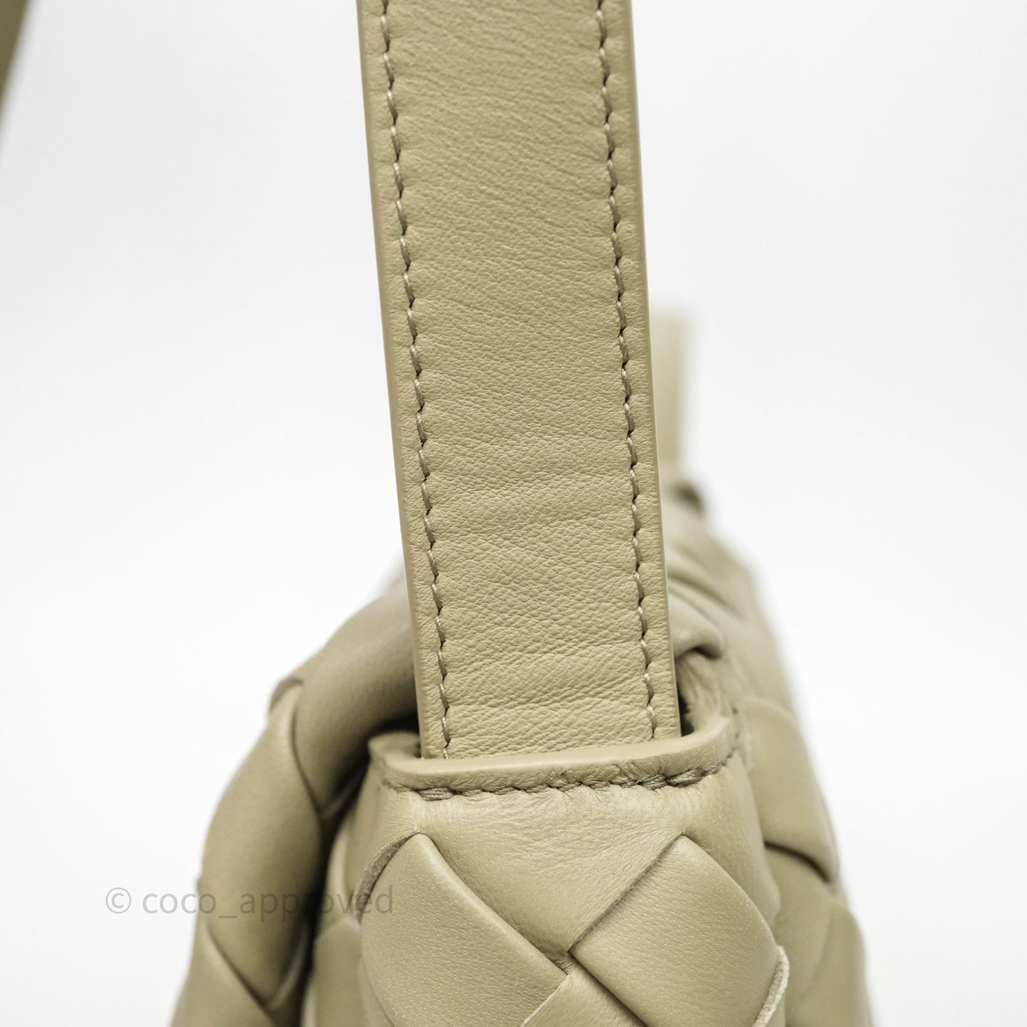 Bottega Veneta Mini Vertical Cobble Crossbody Bag Sage