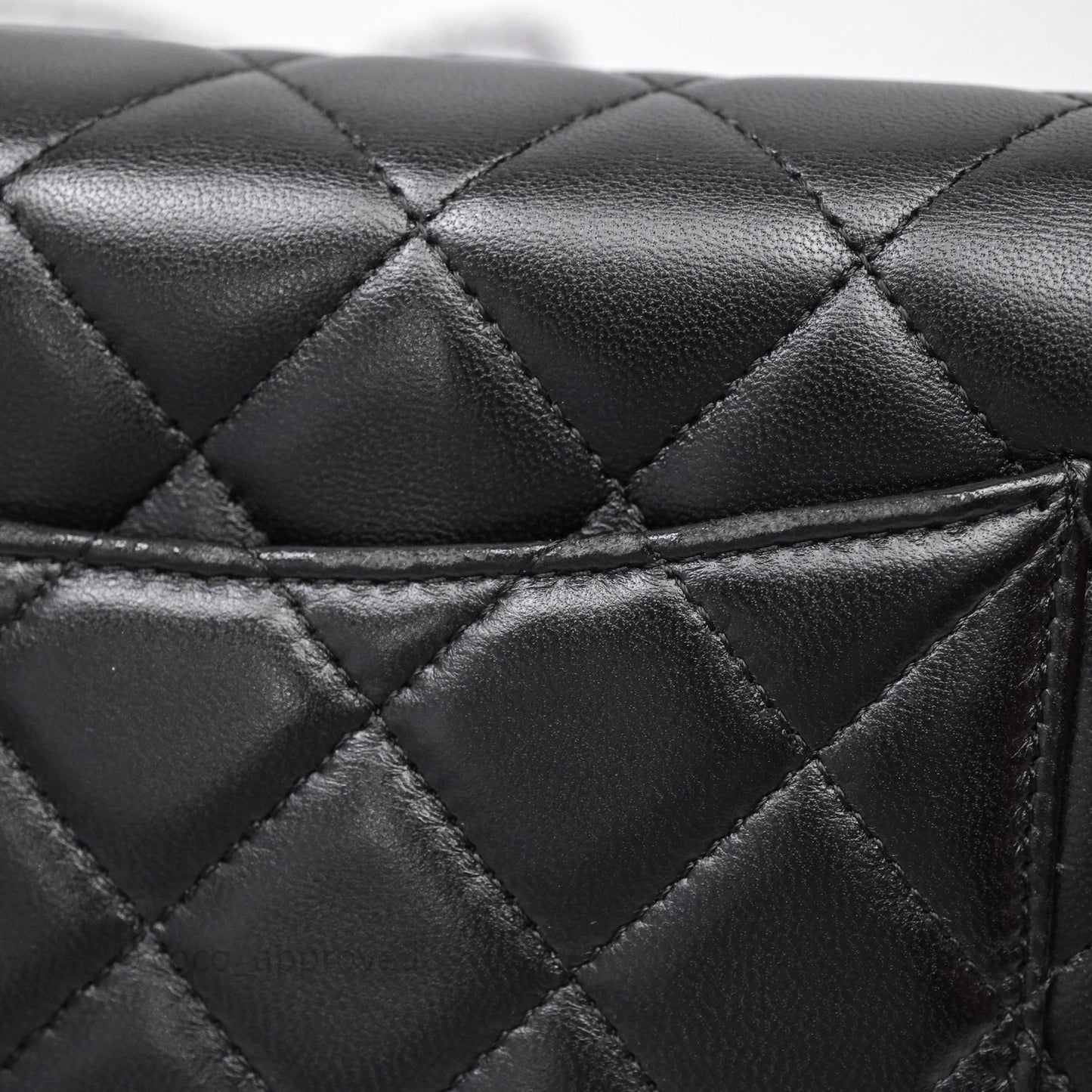 Chanel Quilted WOC Black Lambskin Silver Hardware
