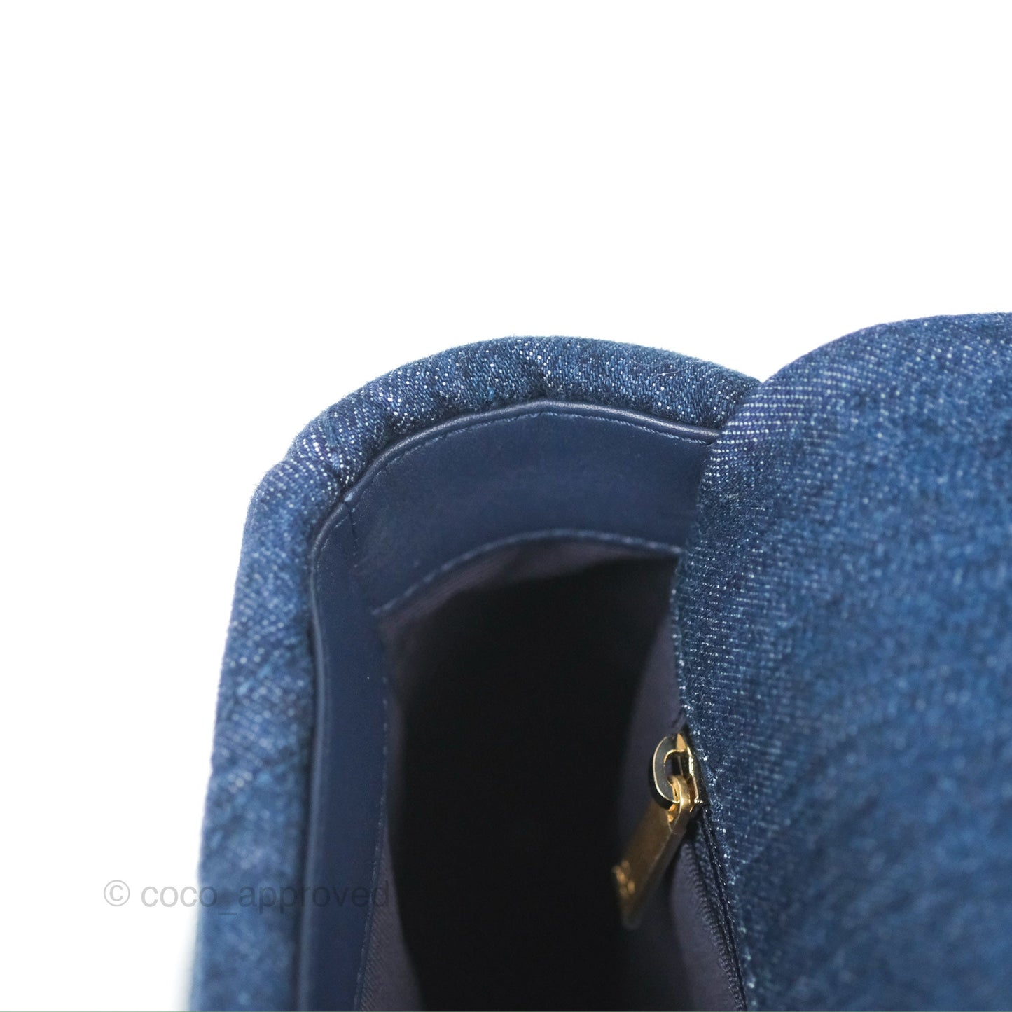 Chanel 19 Small Denim Fabric Mixed Hardware 22P